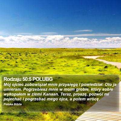 Rodzaju 50:5 POLUBG Bible Verse Image