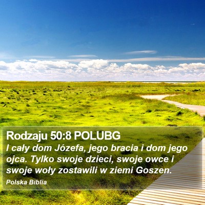 Rodzaju 50:8 POLUBG Bible Verse Image