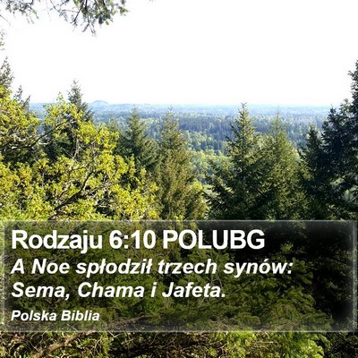 Rodzaju 6:10 POLUBG Bible Verse Image