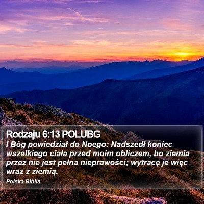 Rodzaju 6:13 POLUBG Bible Verse Image