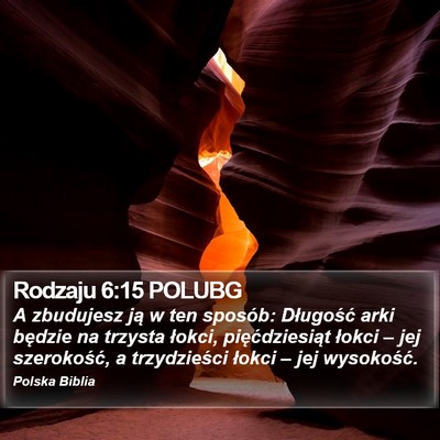 Rodzaju 6:15 POLUBG Bible Verse Image
