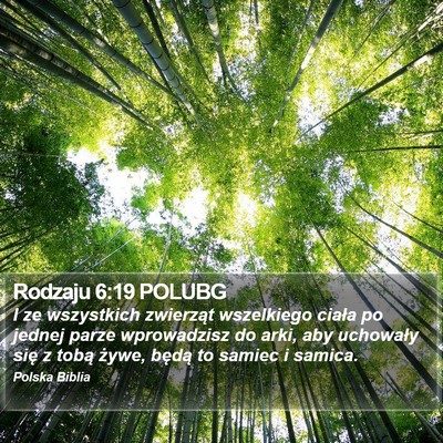 Rodzaju 6:19 POLUBG Bible Verse Image
