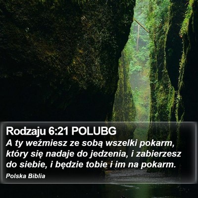 Rodzaju 6:21 POLUBG Bible Verse Image