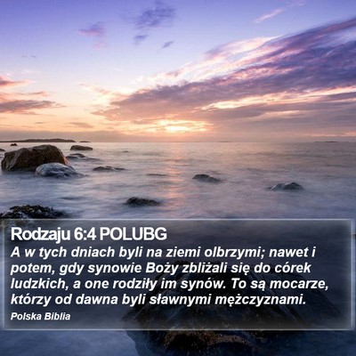Rodzaju 6:4 POLUBG Bible Verse Image