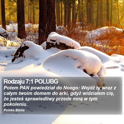 Rodzaju 7:1 POLUBG Bible Verse Image