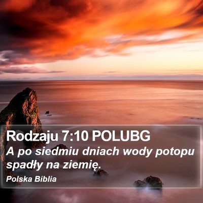 Rodzaju 7:10 POLUBG Bible Verse Image