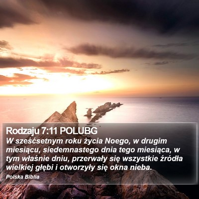 Rodzaju 7:11 POLUBG Bible Verse Image