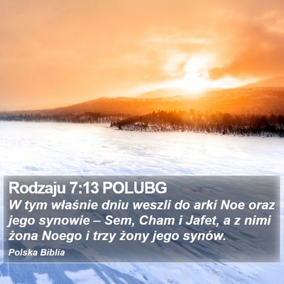 Rodzaju 7:13 POLUBG Bible Verse Image