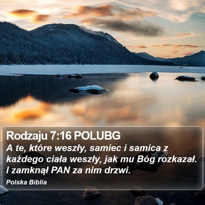 Rodzaju 7:16 POLUBG Bible Verse Image
