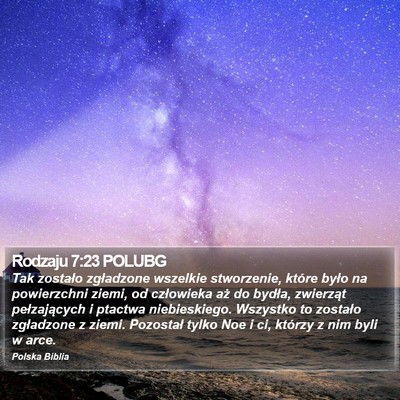 Rodzaju 7:23 POLUBG Bible Verse Image