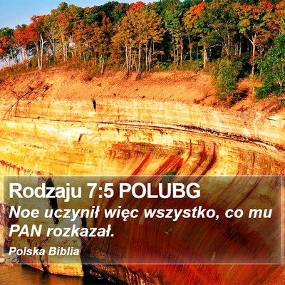Rodzaju 7:5 POLUBG Bible Verse Image