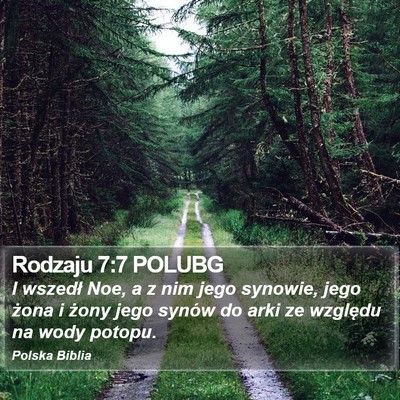 Rodzaju 7:7 POLUBG Bible Verse Image