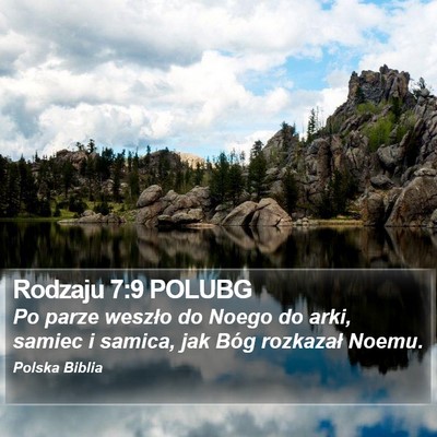 Rodzaju 7:9 POLUBG Bible Verse Image
