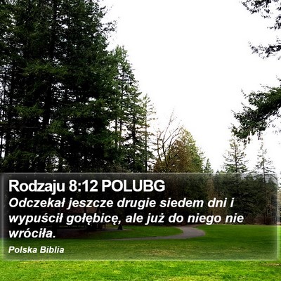 Rodzaju 8:12 POLUBG Bible Verse Image