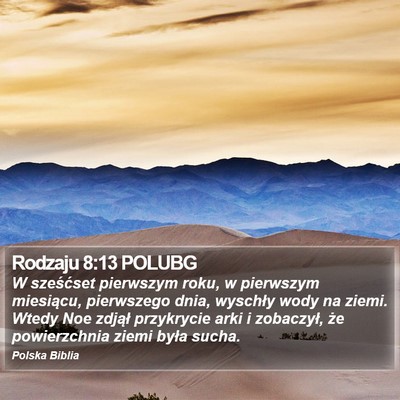 Rodzaju 8:13 POLUBG Bible Verse Image