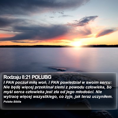 Rodzaju 8:21 POLUBG Bible Verse Image