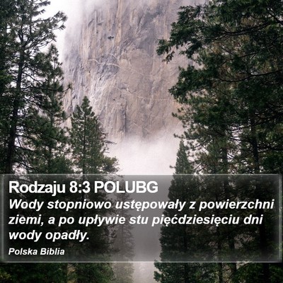 Rodzaju 8:3 POLUBG Bible Verse Image