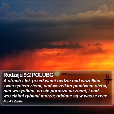 Rodzaju 9:2 POLUBG Bible Verse Image