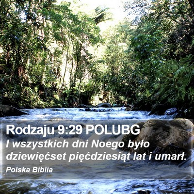 Rodzaju 9:29 POLUBG Bible Verse Image