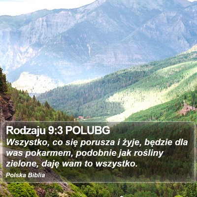 Rodzaju 9:3 POLUBG Bible Verse Image