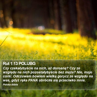 Rut 1:13 POLUBG Bible Verse Image