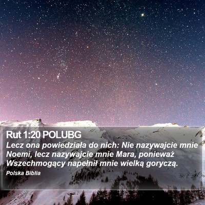 Rut 1:20 POLUBG Bible Verse Image