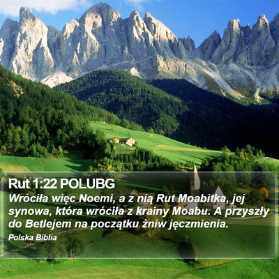 Rut 1:22 POLUBG Bible Verse Image