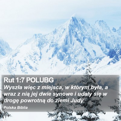 Rut 1:7 POLUBG Bible Verse Image