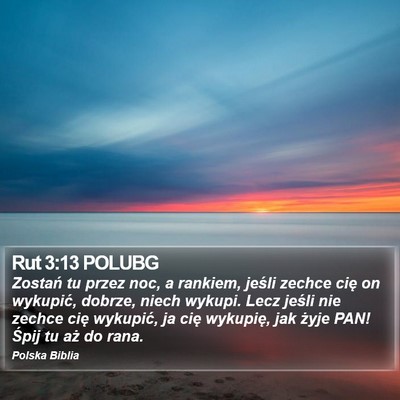 Rut 3:13 POLUBG Bible Verse Image