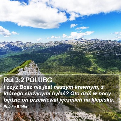 Rut 3:2 POLUBG Bible Verse Image