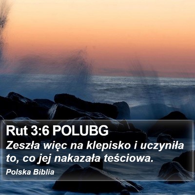 Rut 3:6 POLUBG Bible Verse Image