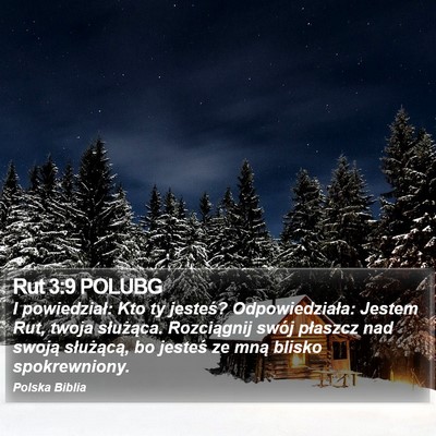 Rut 3:9 POLUBG Bible Verse Image