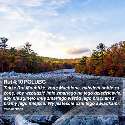 Rut 4:10 POLUBG Bible Verse Image