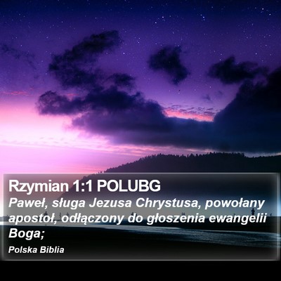 Rzymian 1:1 POLUBG Bible Verse Image