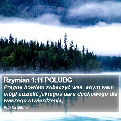 Rzymian 1:11 POLUBG Bible Verse Image