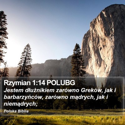 Rzymian 1:14 POLUBG Bible Verse Image