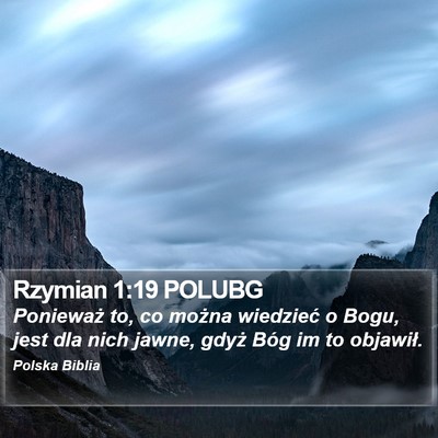 Rzymian 1:19 POLUBG Bible Verse Image