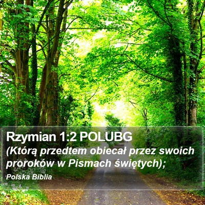 Rzymian 1:2 POLUBG Bible Verse Image