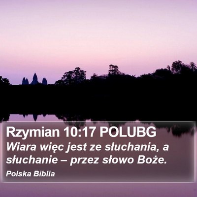 Rzymian 10:17 POLUBG Bible Verse Image
