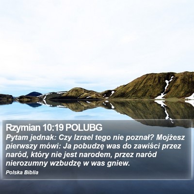 Rzymian 10:19 POLUBG Bible Verse Image