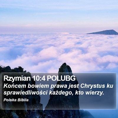 Rzymian 10:4 POLUBG Bible Verse Image