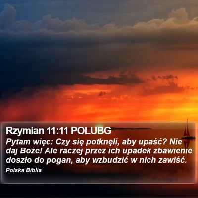 Rzymian 11:11 POLUBG Bible Verse Image