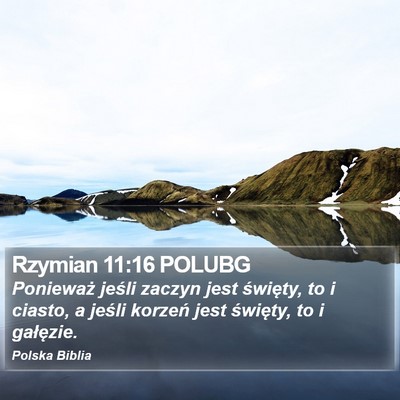 Rzymian 11:16 POLUBG Bible Verse Image