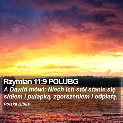 Rzymian 11:9 POLUBG Bible Verse Image