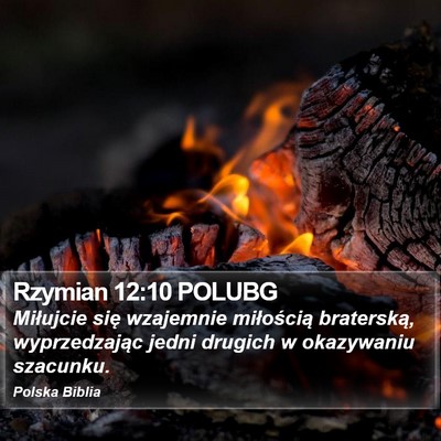 Rzymian 12:10 POLUBG Bible Verse Image