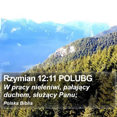 Rzymian 12:11 POLUBG Bible Verse Image