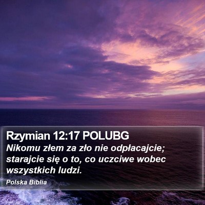 Rzymian 12:17 POLUBG Bible Verse Image