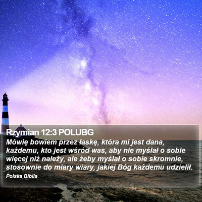 Rzymian 12:3 POLUBG Bible Verse Image