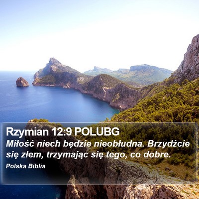 Rzymian 12:9 POLUBG Bible Verse Image