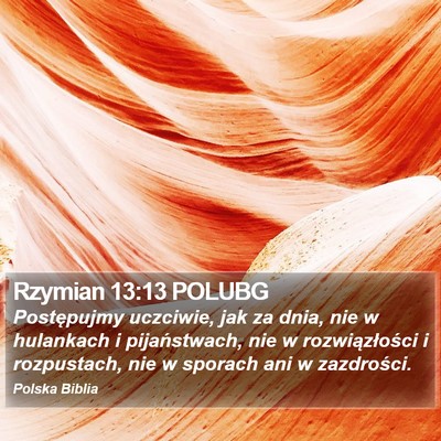 Rzymian 13:13 POLUBG Bible Verse Image